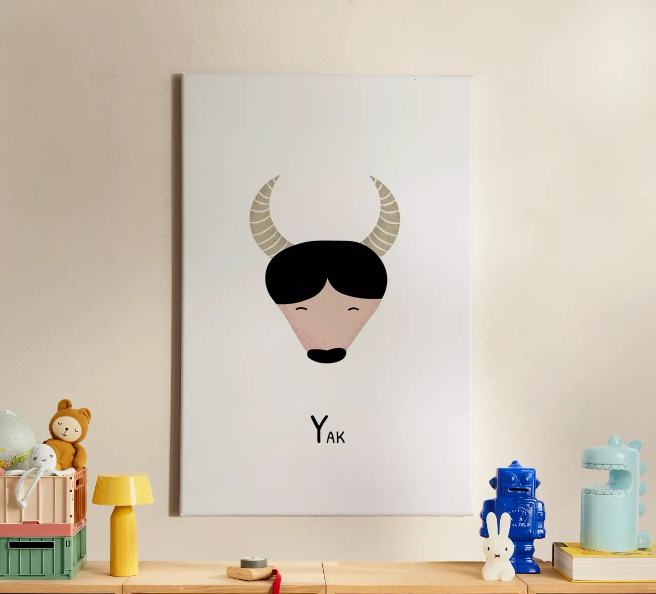 Y for Yak tela da Little Flourishes