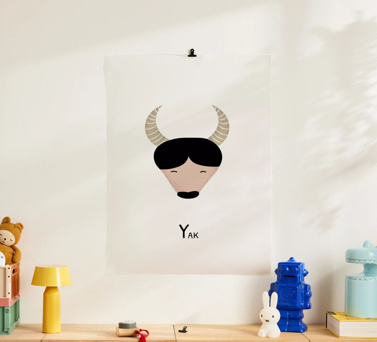 Y for Yak poster da Little Flourishes