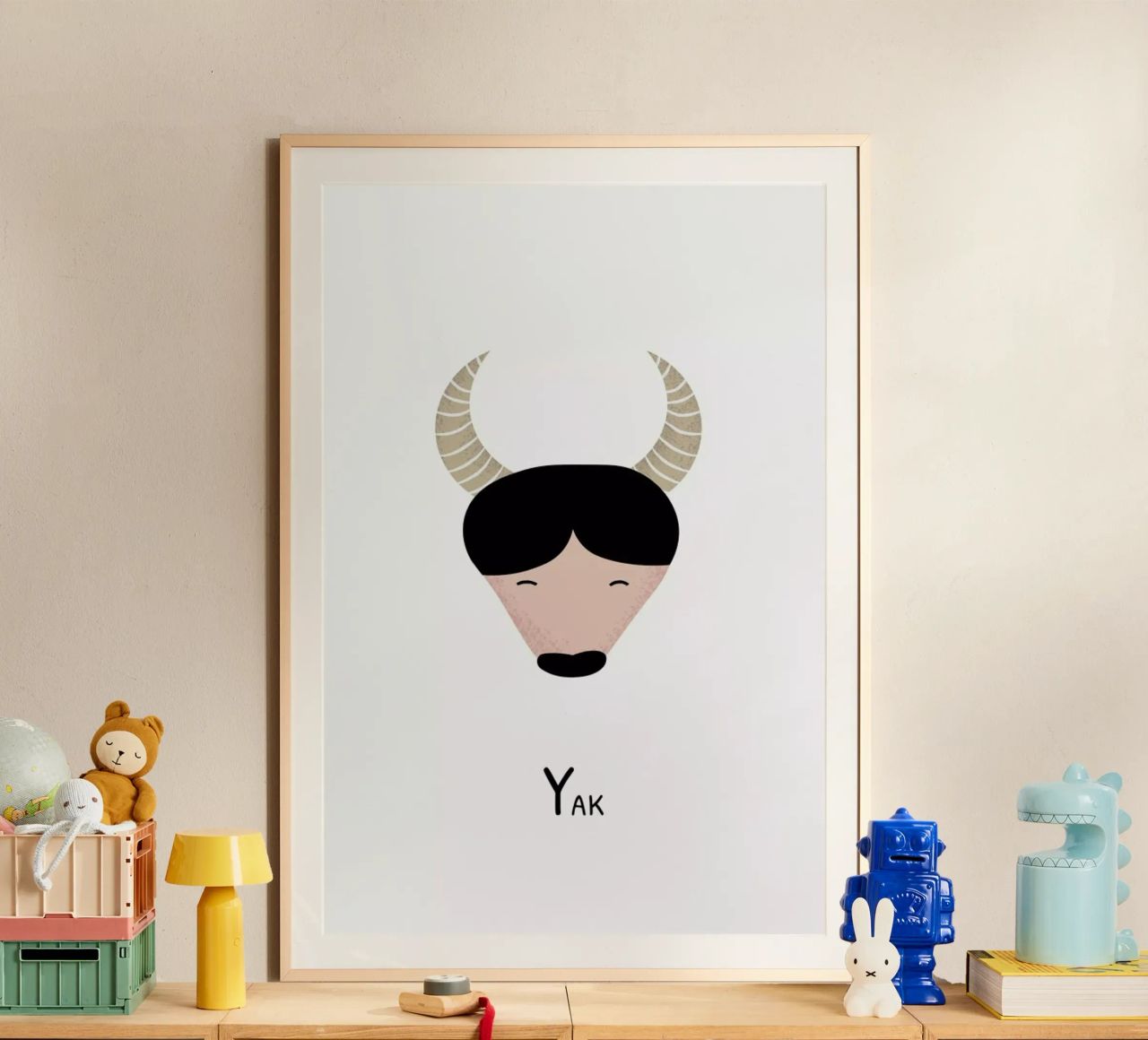 Y for Yak poster da Little Flourishes