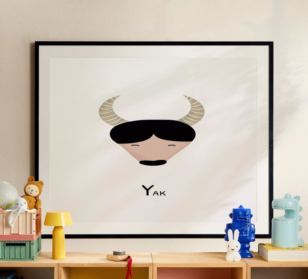 Y for Yak poster da Little Flourishes