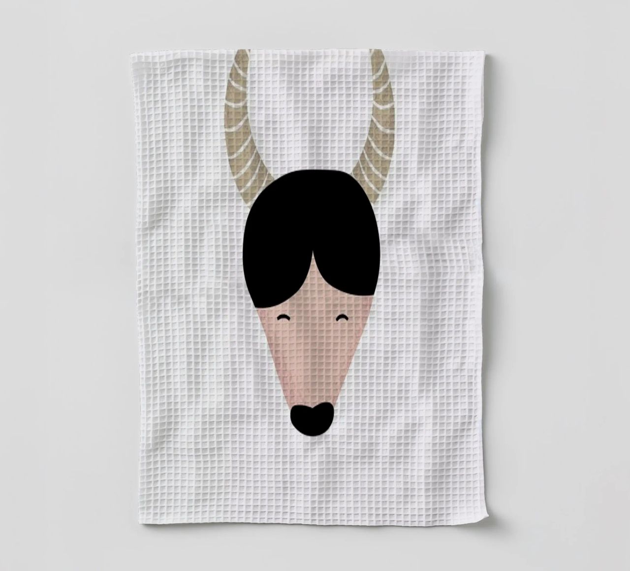 Y for Yak canovaccio da cucina da Little Flourishes