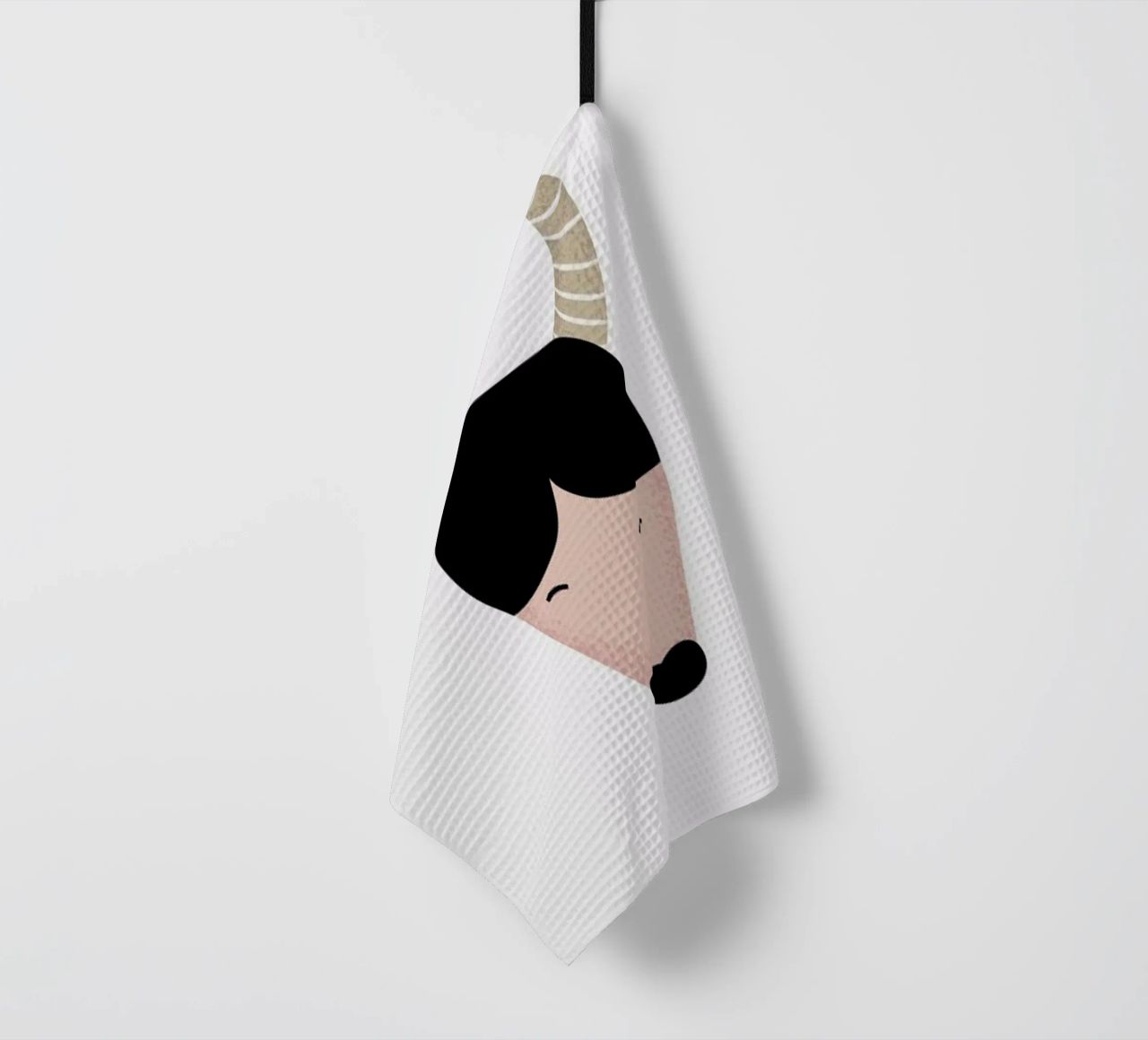 Y for Yak canovaccio da cucina da Little Flourishes