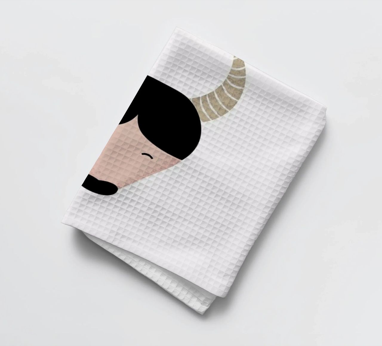 Y for Yak canovaccio da cucina da Little Flourishes