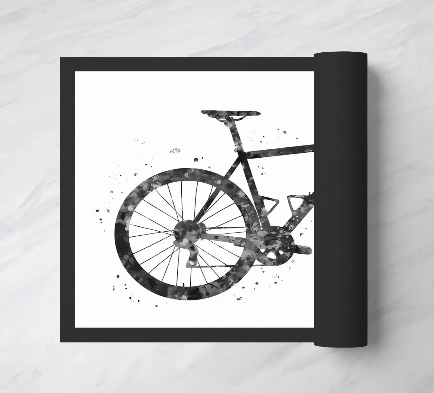 Road bike deurmat van Albert S Jacob