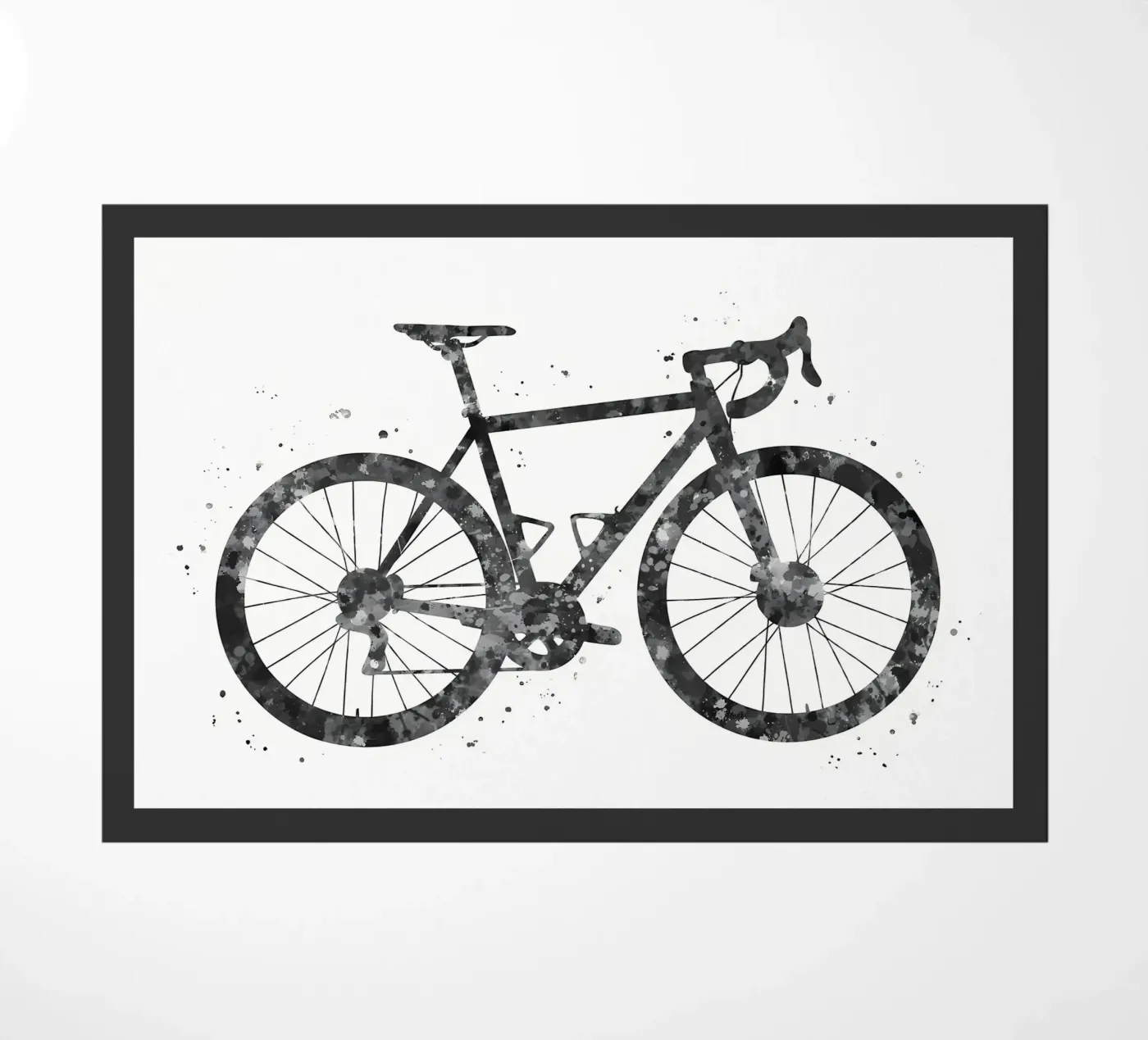 Road bike deurmat van Albert S Jacob