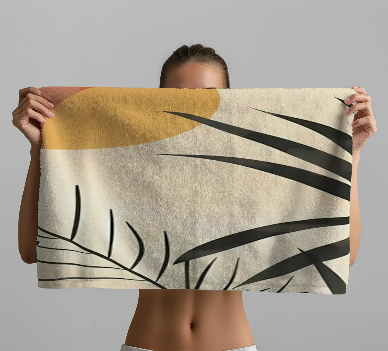 Tropischer Sonnenuntergang Kunstdruck Handtuch von Rebecca Clark Wyrick