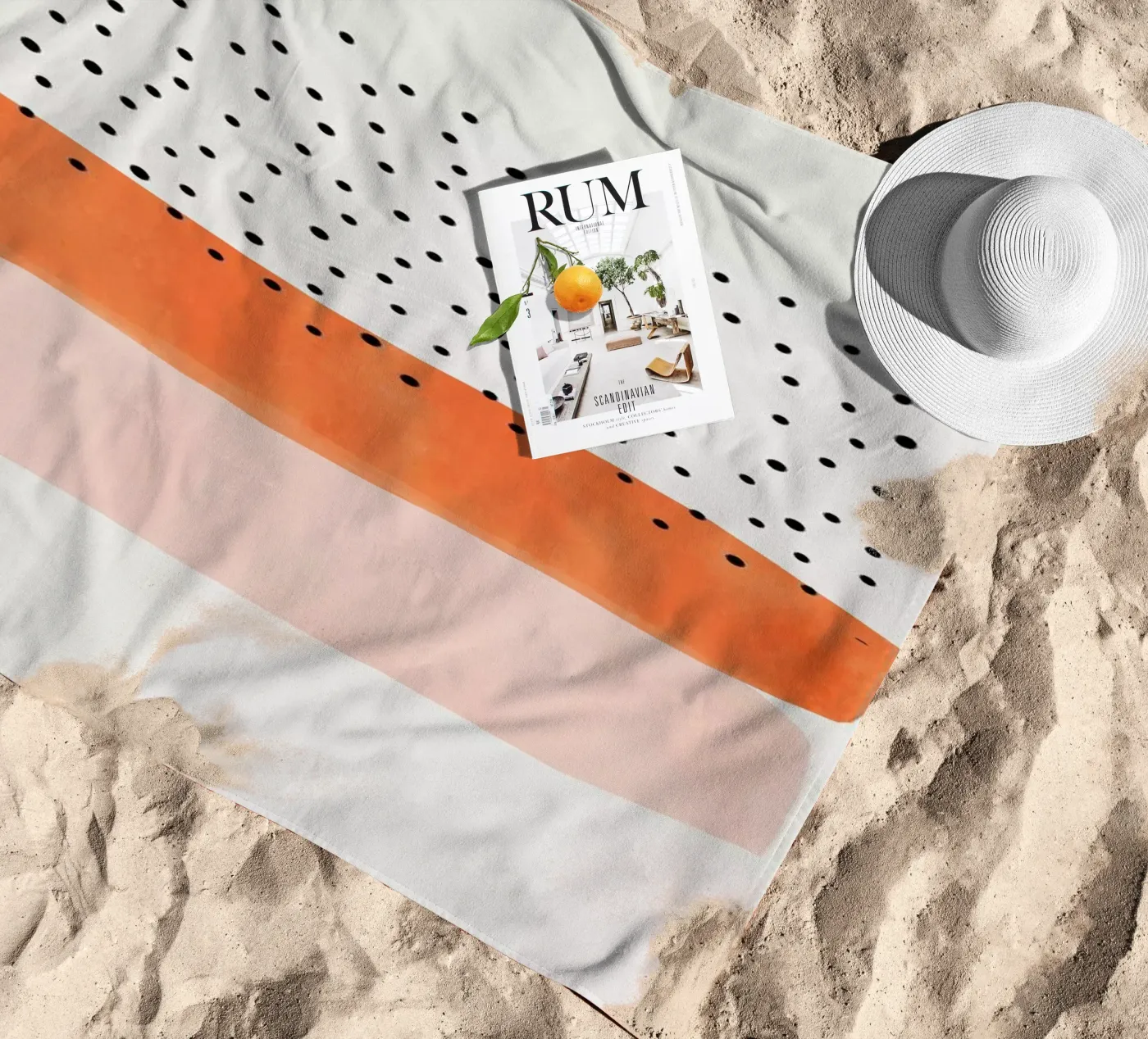 Mist strandhanddoek van Pure