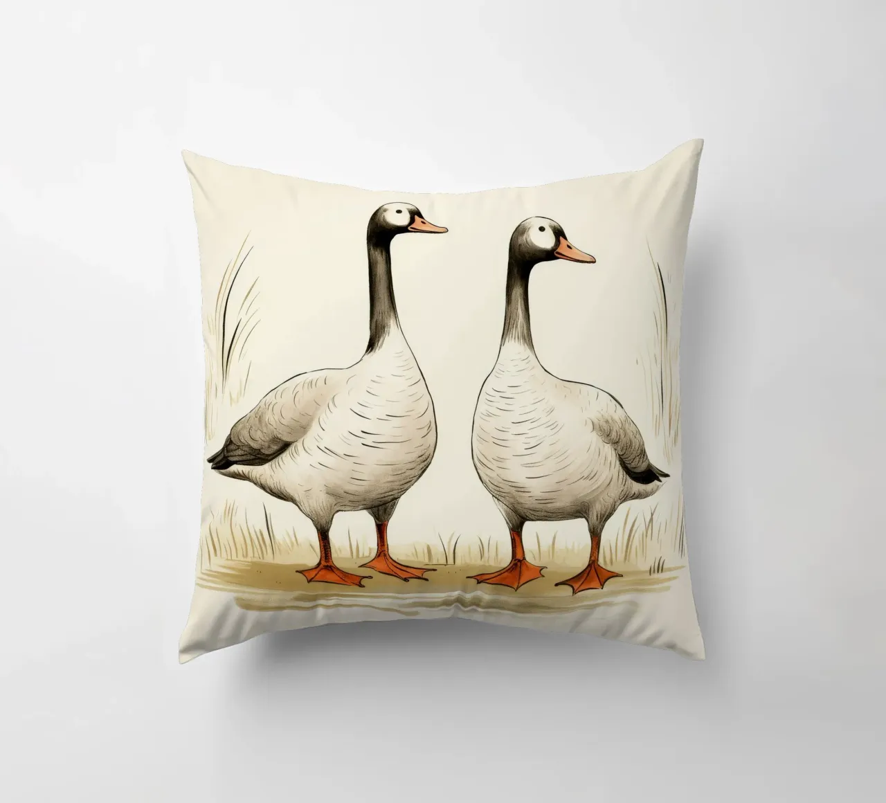 Retro Goose Duo cuscino da Funny Animals