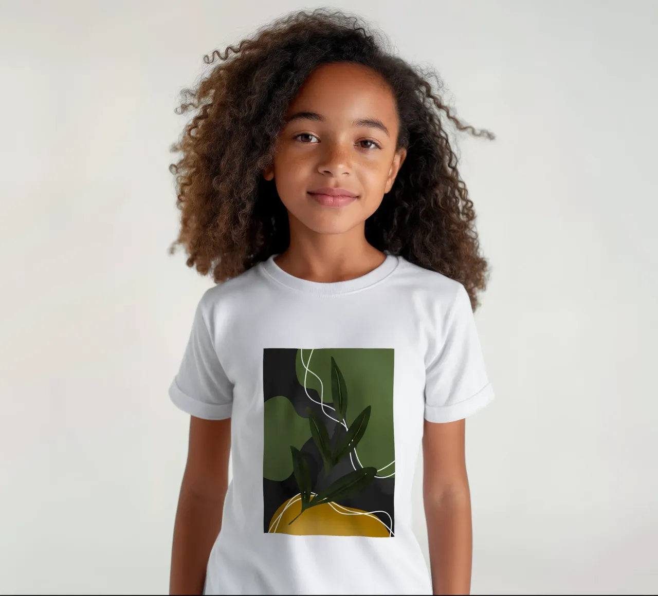 Botanical kids t-shirt by Rebecca Clark Wyrick