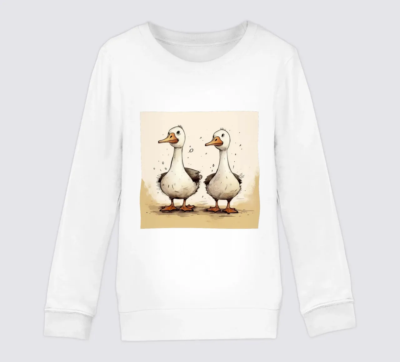 Retro Goose Duo felpa bambino da Funny Animals