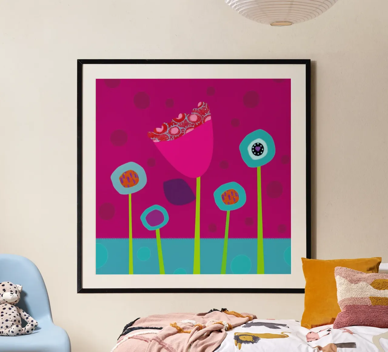 Colourful Flowers poster da JaySan Studio