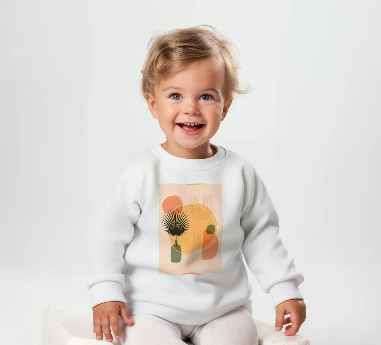 BohoMedio secolo botanico felpa neonato da Rebecca Clark Wyrick