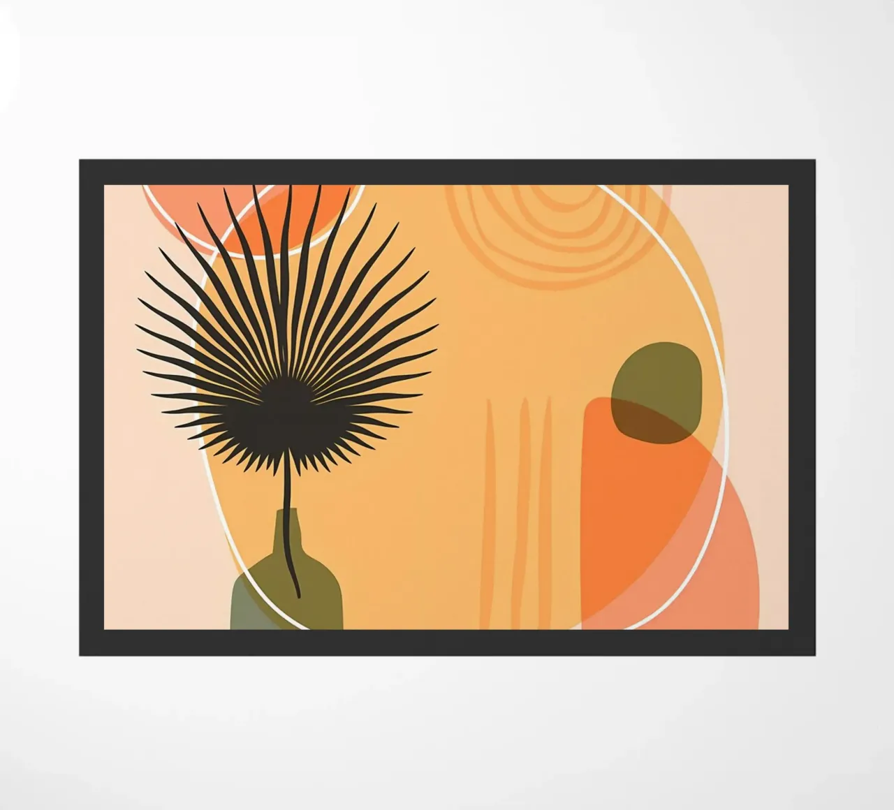 BohoMedio secolo botanico zerbino da Rebecca Clark Wyrick