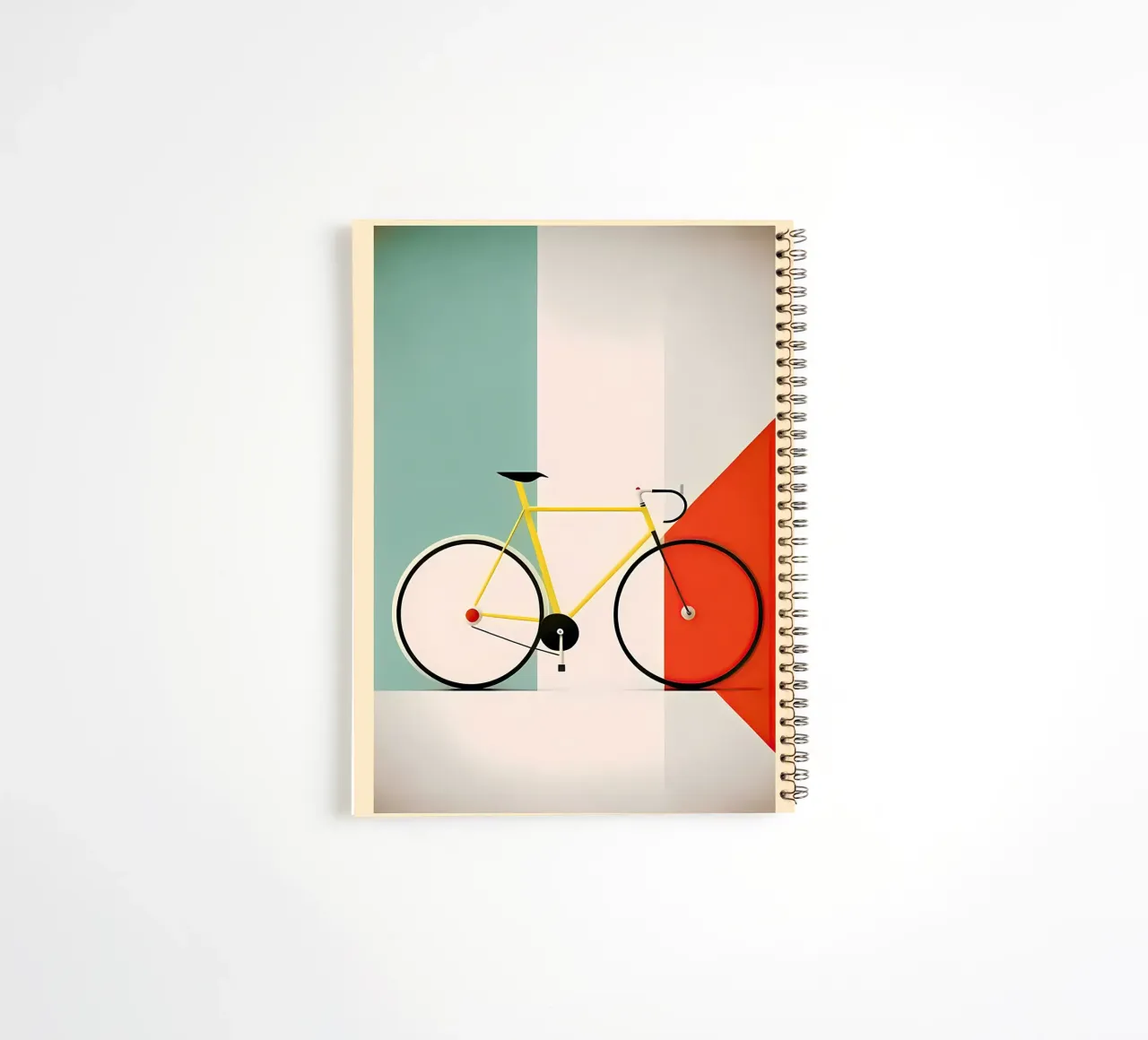 Bicycle Italy Mid Century Art spiral notebook by Albert S Jacob
