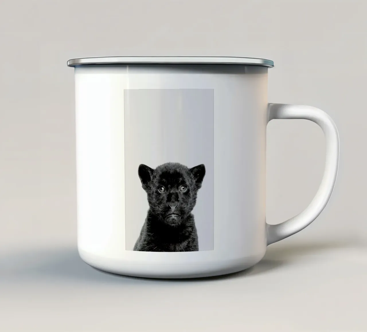 Panther Classic tazza in smalto da Paws & Claws