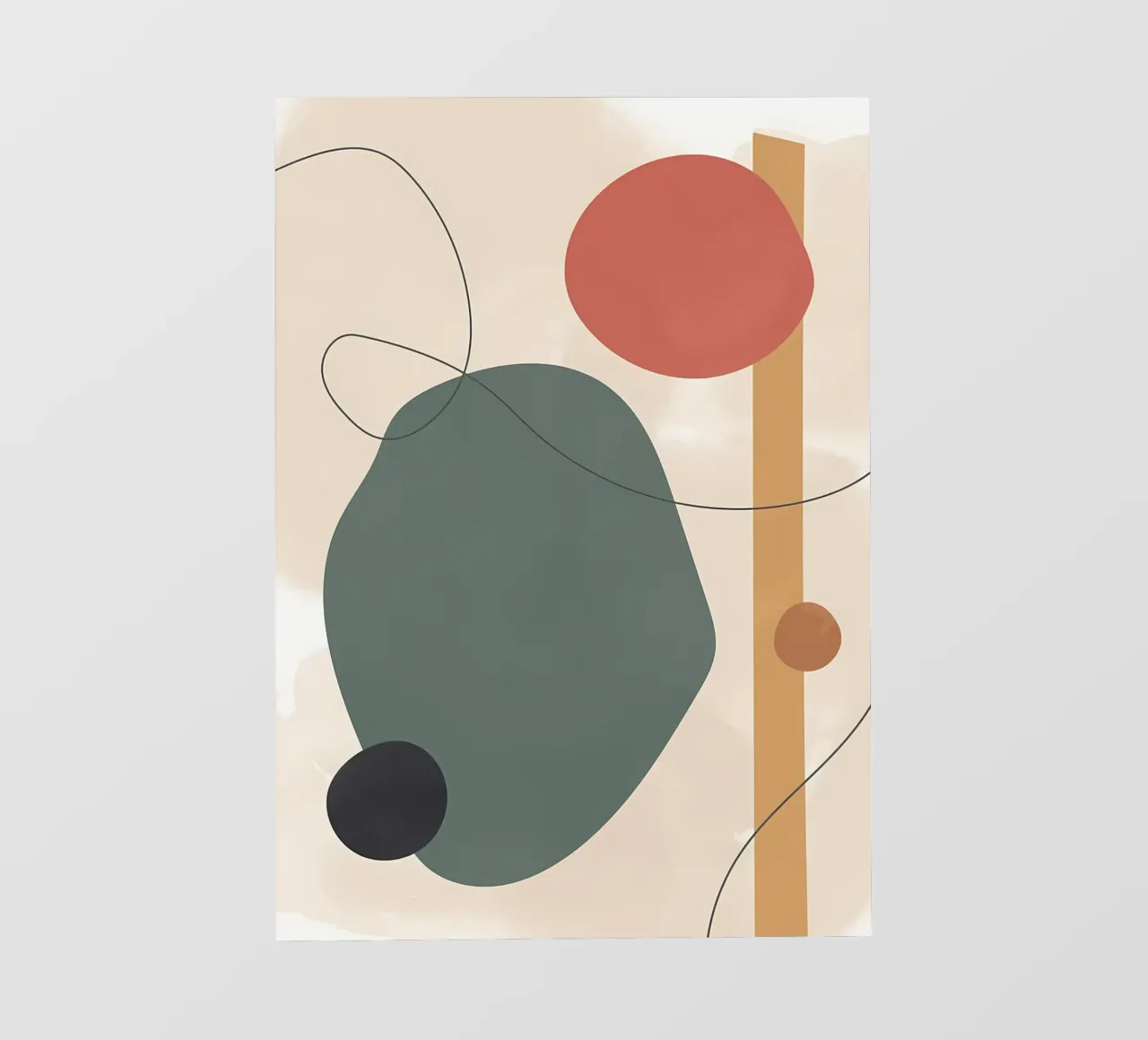 Abstracte Vormen Artistiek pvc-zeil van Rebecca Clark Wyrick