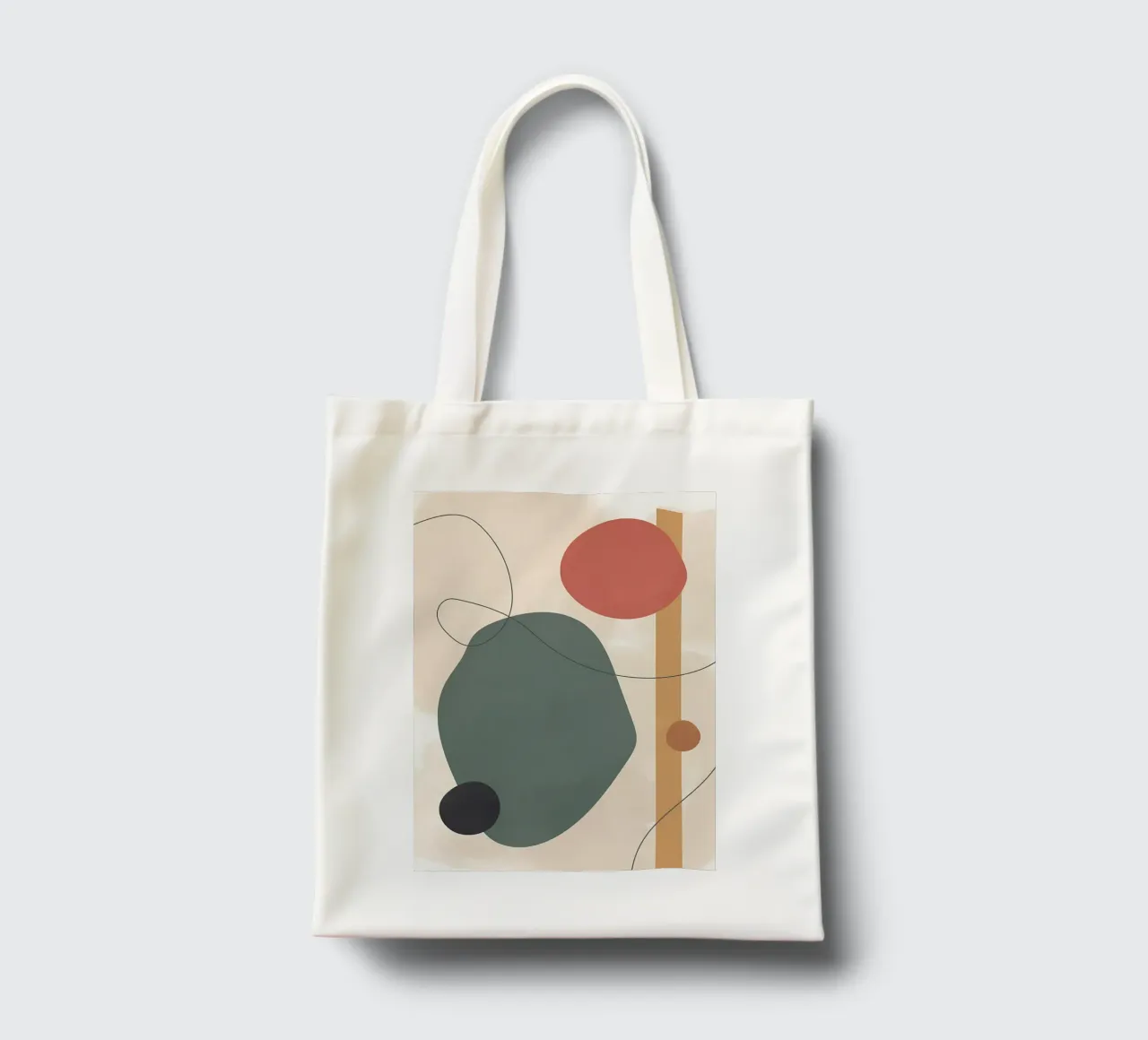 Abstract Shapes Artistic tote bag by Rebecca Clark Wyrick