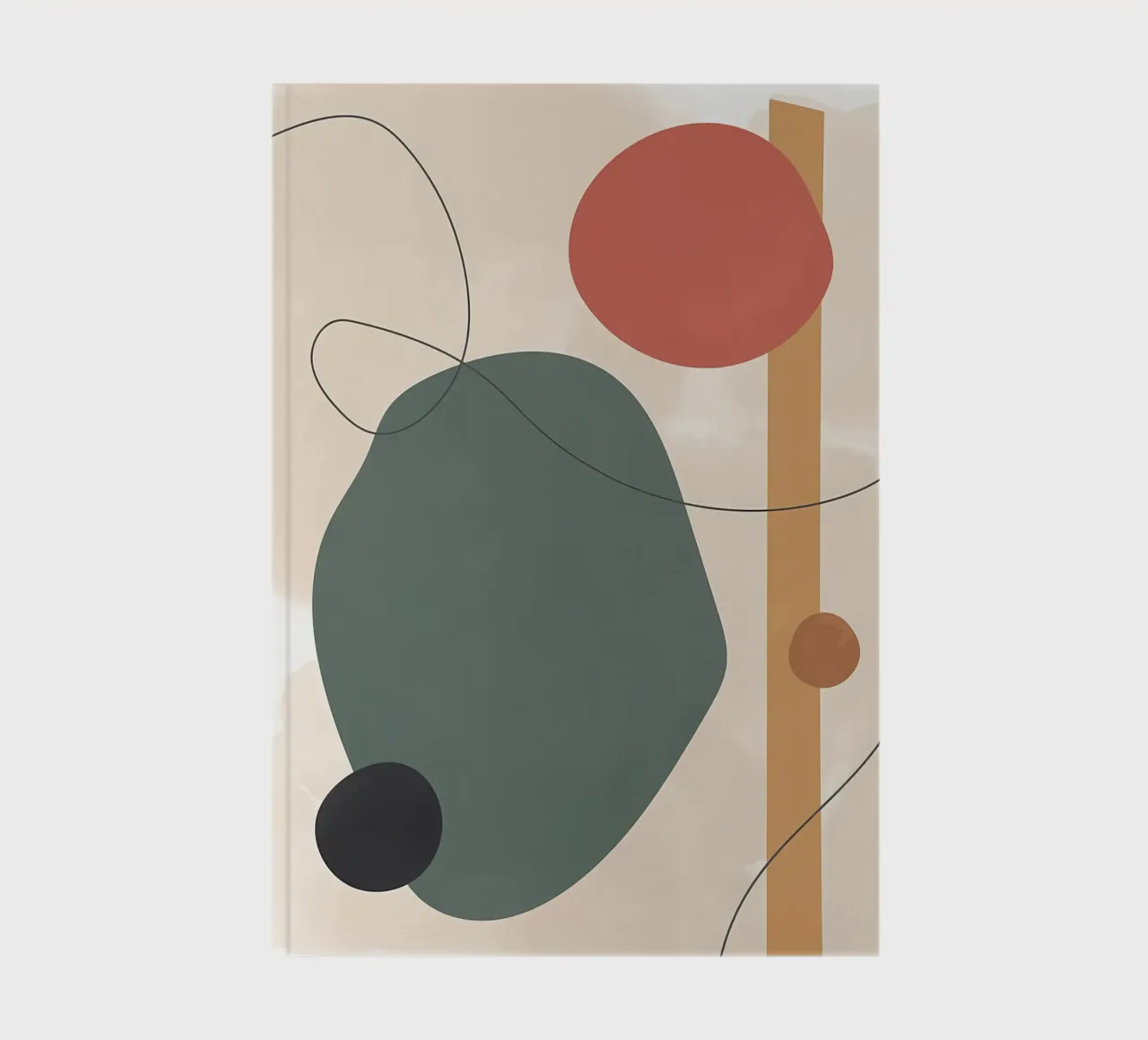 Abstract Shapes Artistic notebook by Rebecca Clark Wyrick