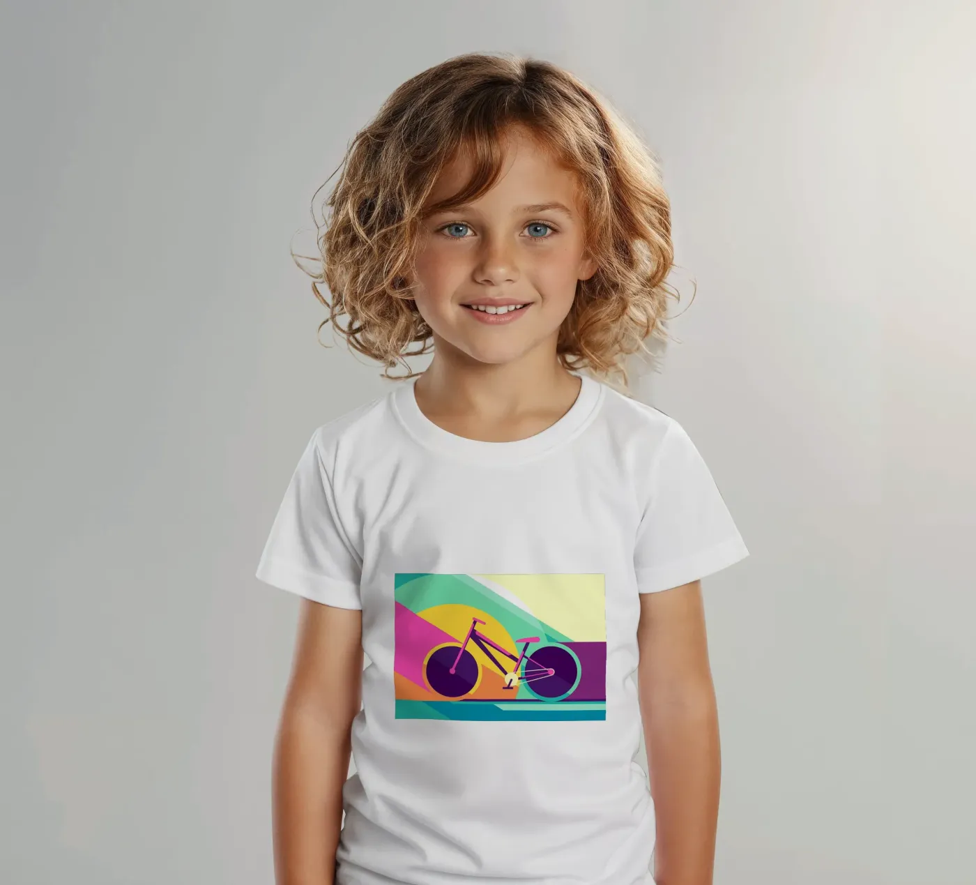 Racefiets kinder t-shirt van Albert S Jacob