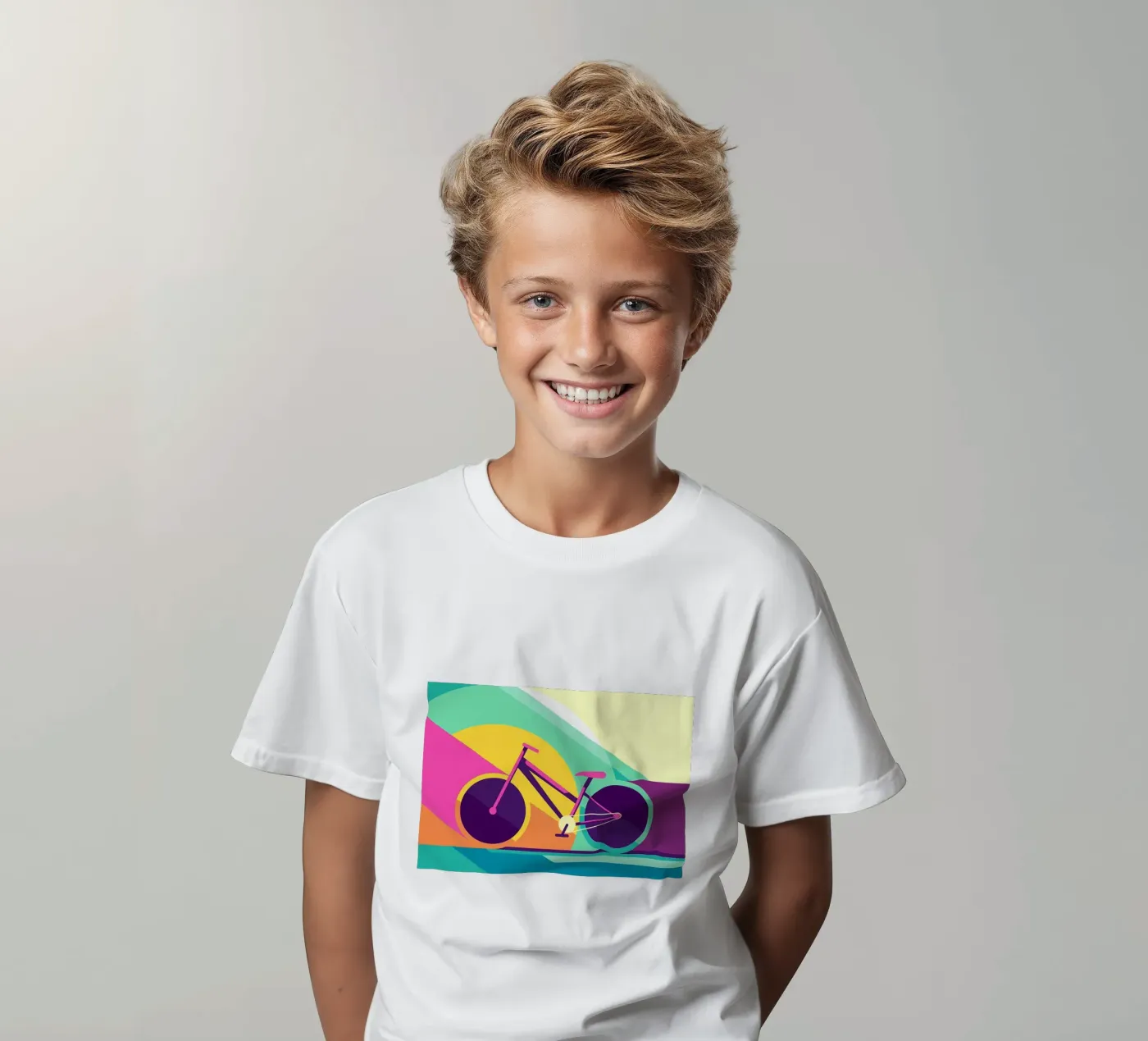 Racefiets kinder t-shirt van Albert S Jacob