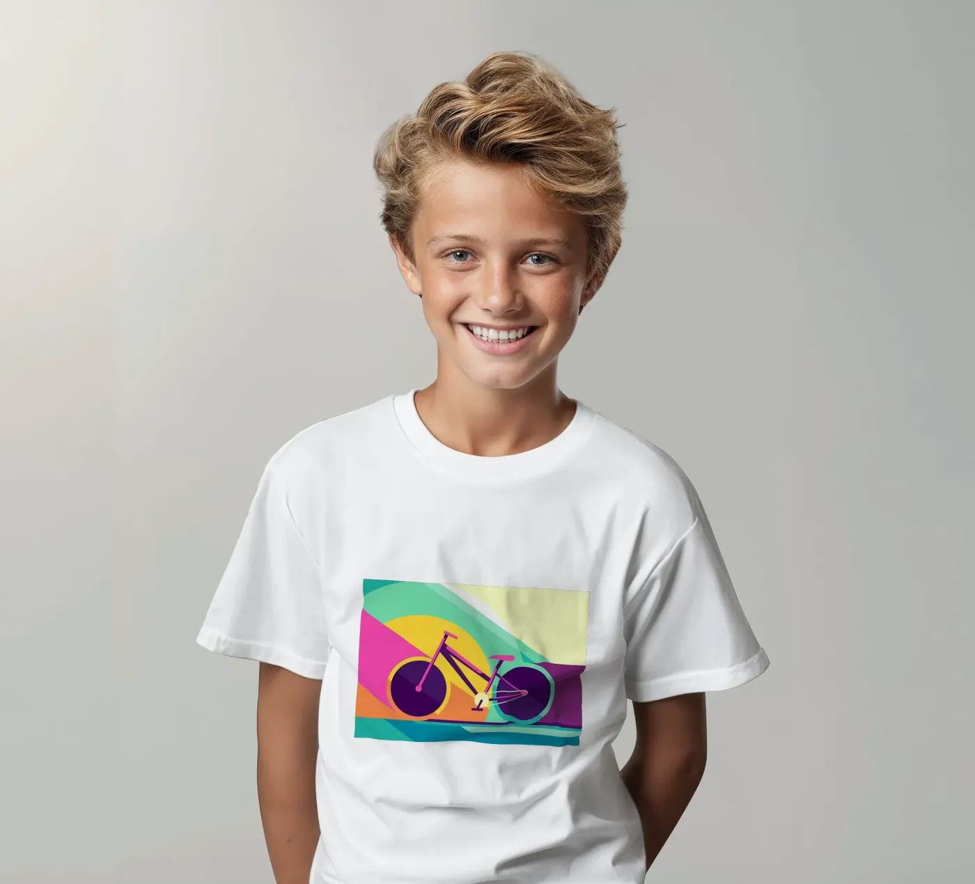 Racefiets kinder t-shirt van Albert S Jacob