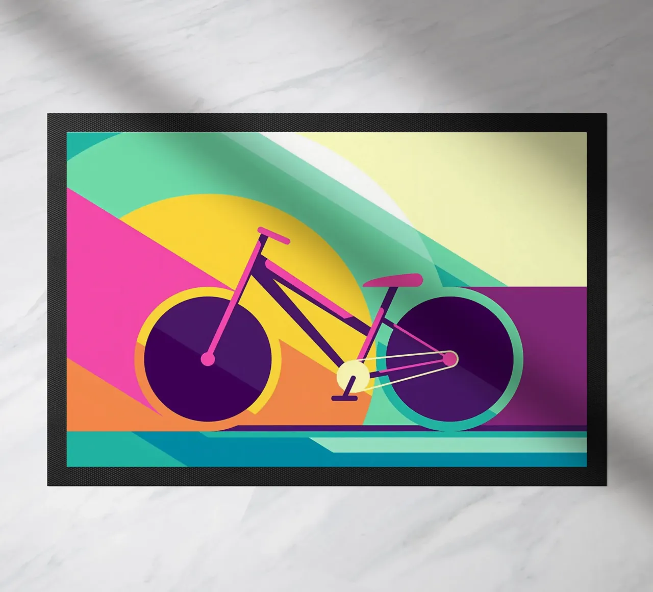 Racefiets deurmat van Albert S Jacob