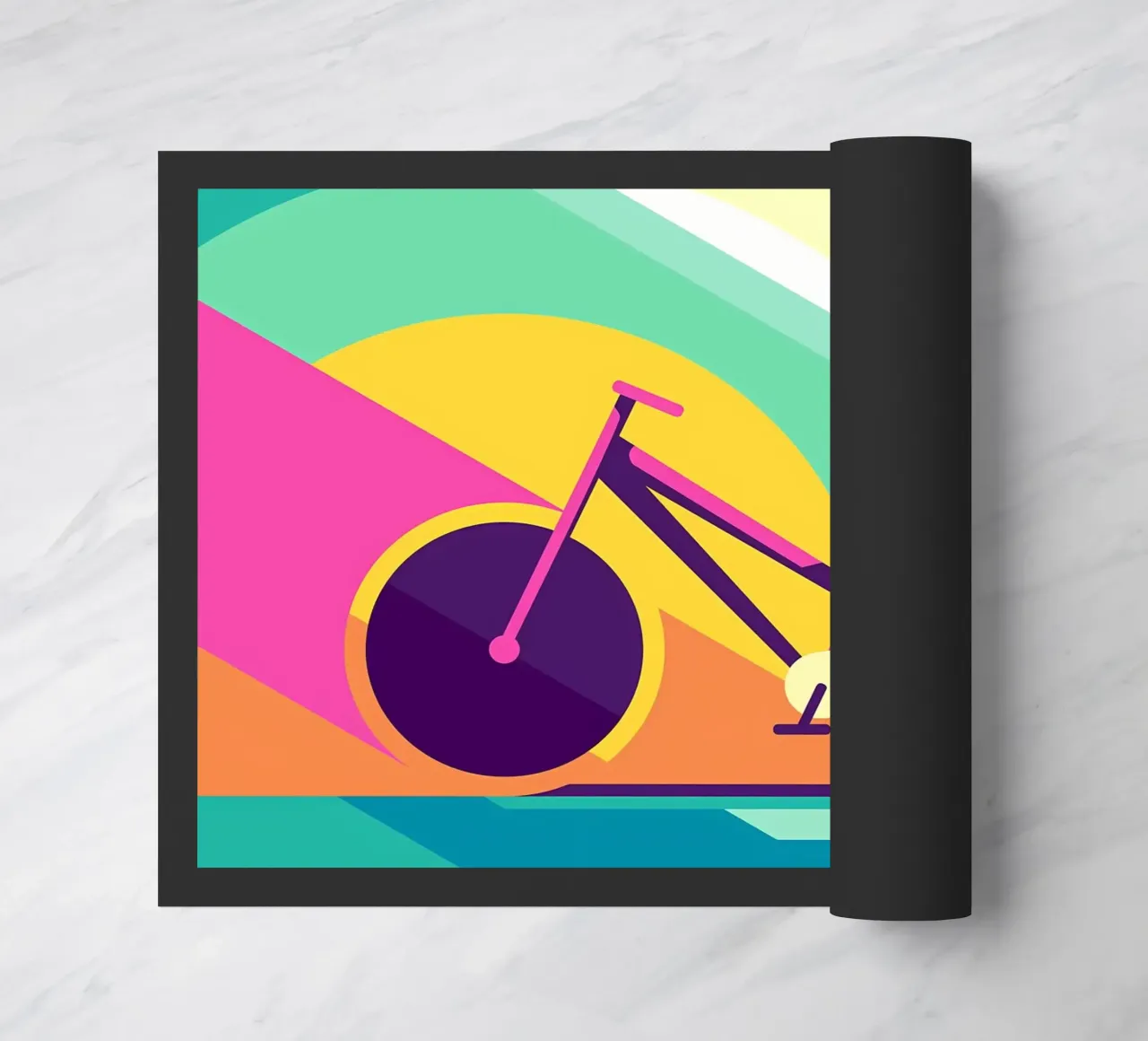 Racefiets deurmat van Albert S Jacob