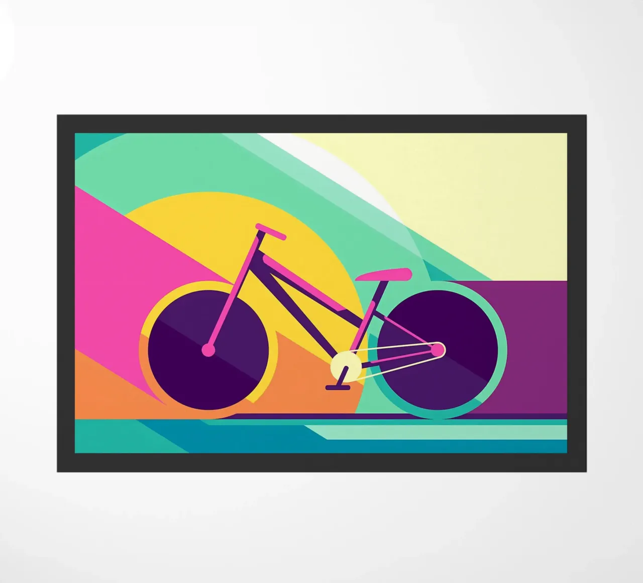 Racefiets deurmat van Albert S Jacob