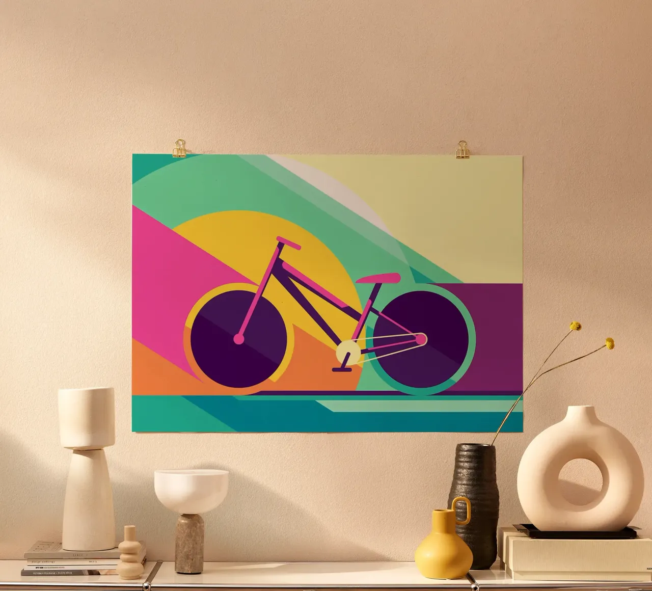Racefiets poster van Albert S Jacob
