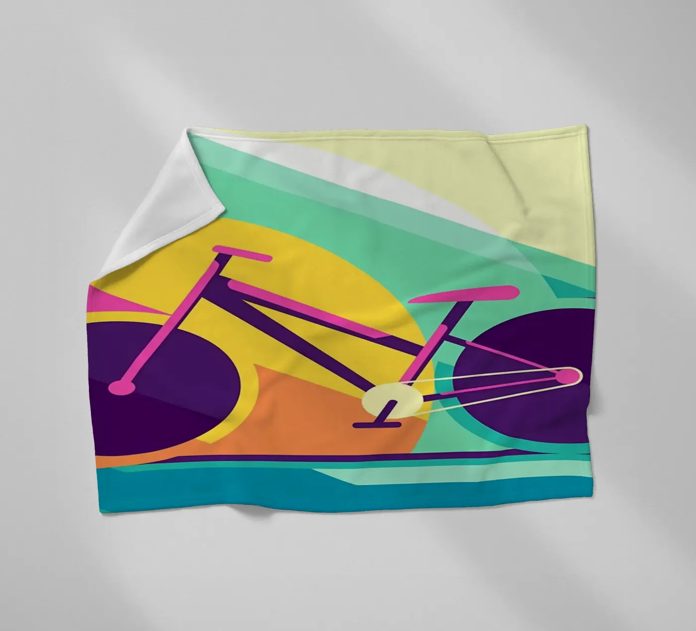 Road bike fleecedeken van Albert S Jacob