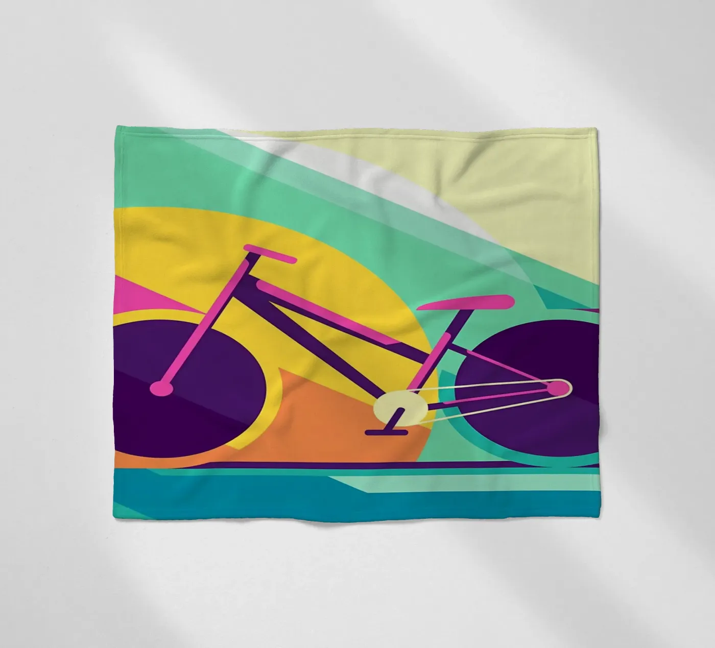 Road bike fleecedeken van Albert S Jacob