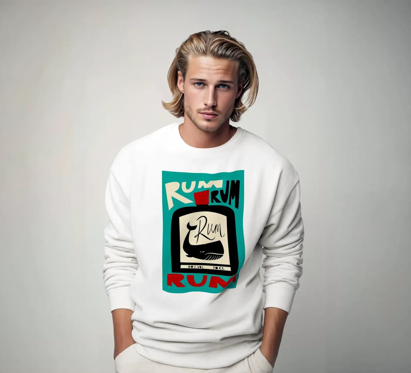 Rum sweatshirt van Fox & Velvet