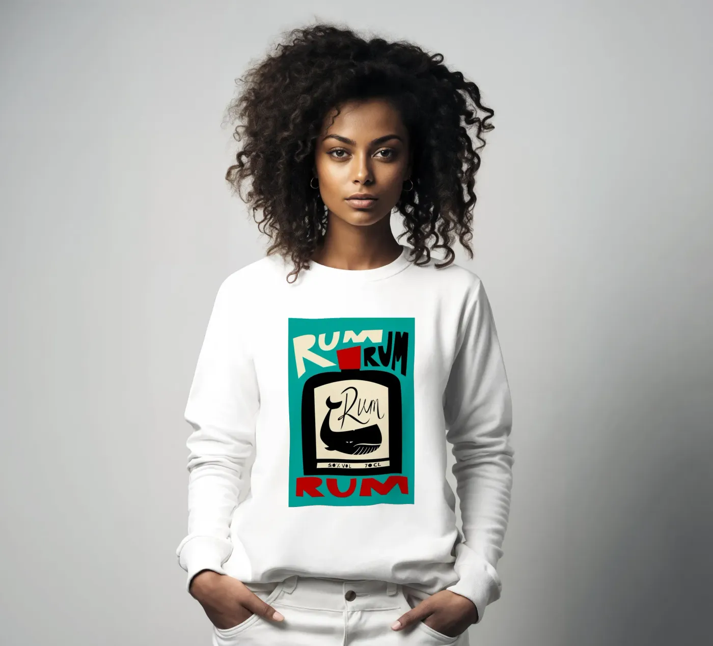 Rum sweatshirt van Fox & Velvet
