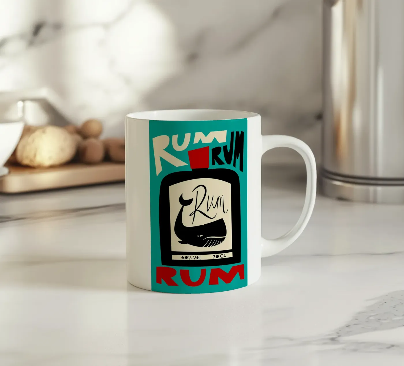 Rum ceramic mug by Fox & Velvet
