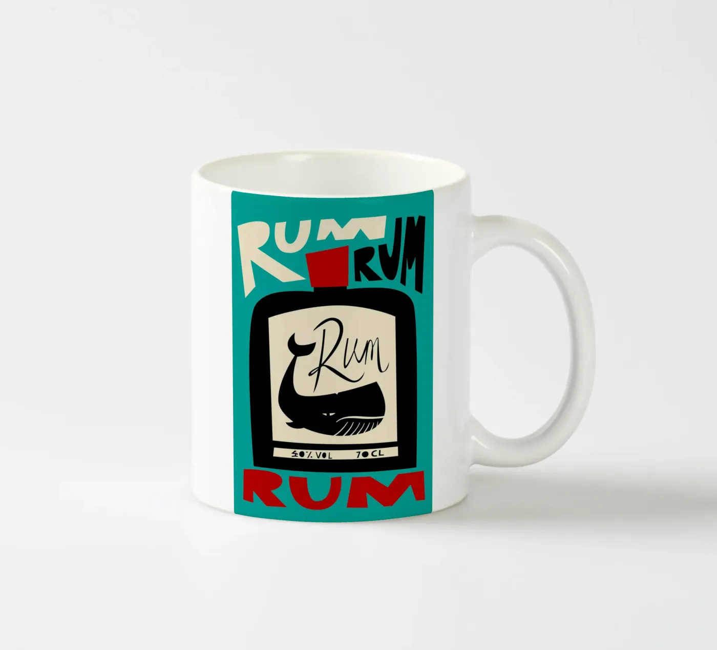 Rum ceramic mug by Fox & Velvet