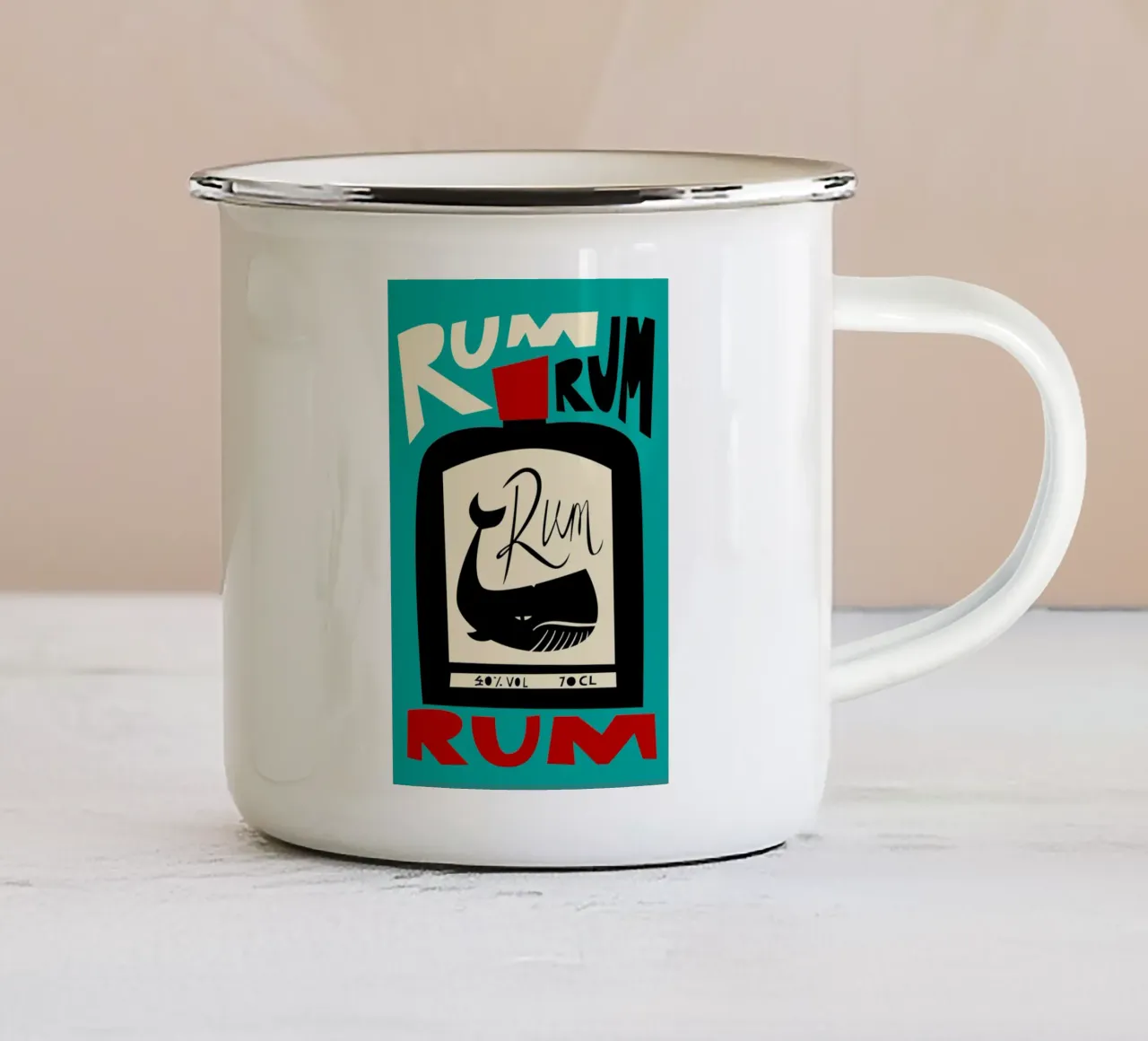 Ron taza de esmalte de Fox & Velvet