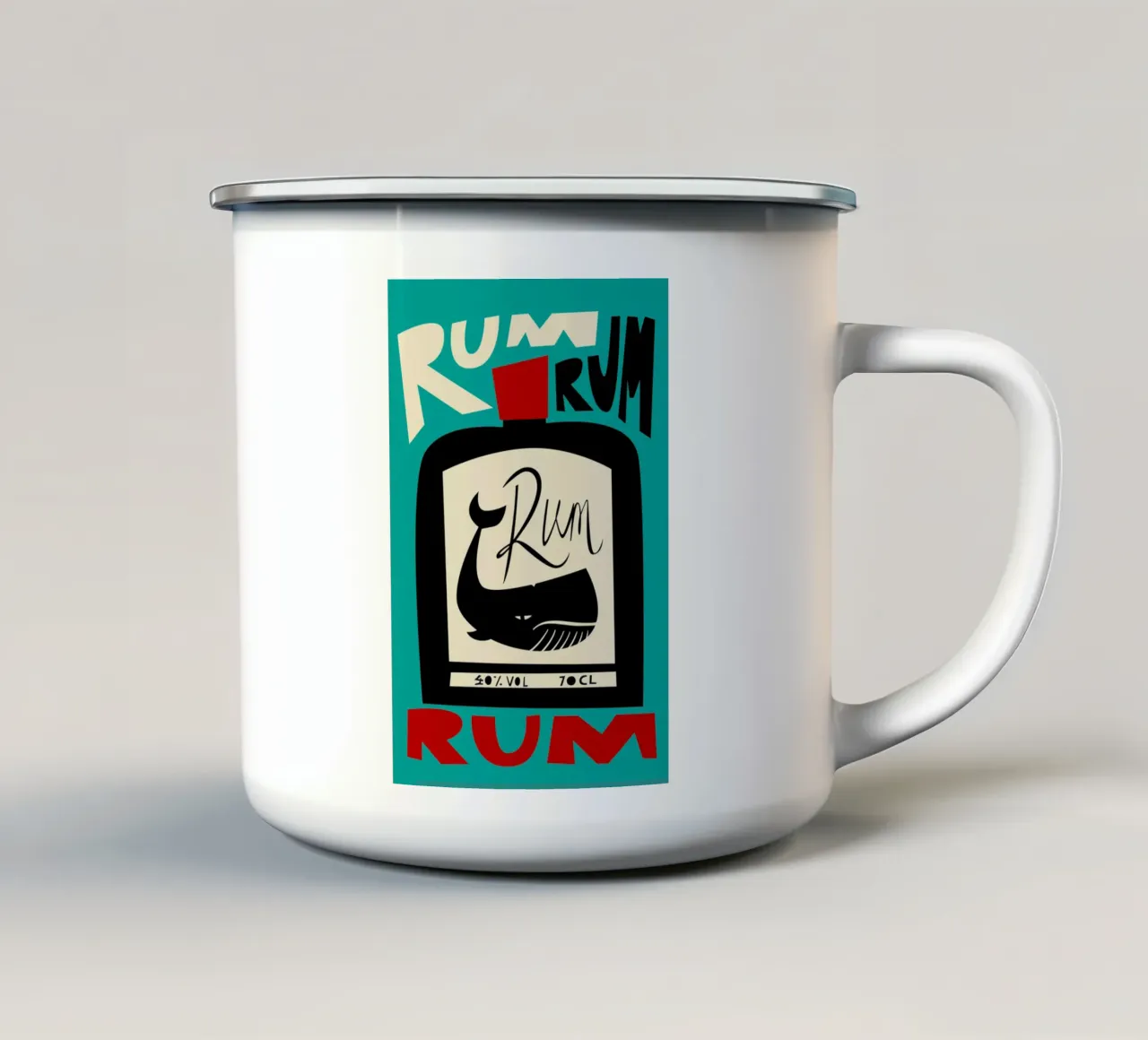 Ron taza de esmalte de Fox & Velvet