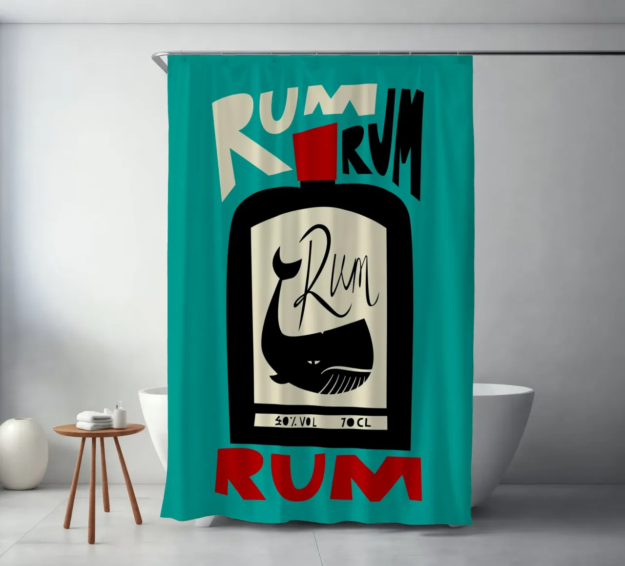 Rum Duschvorhang von Fox & Velvet