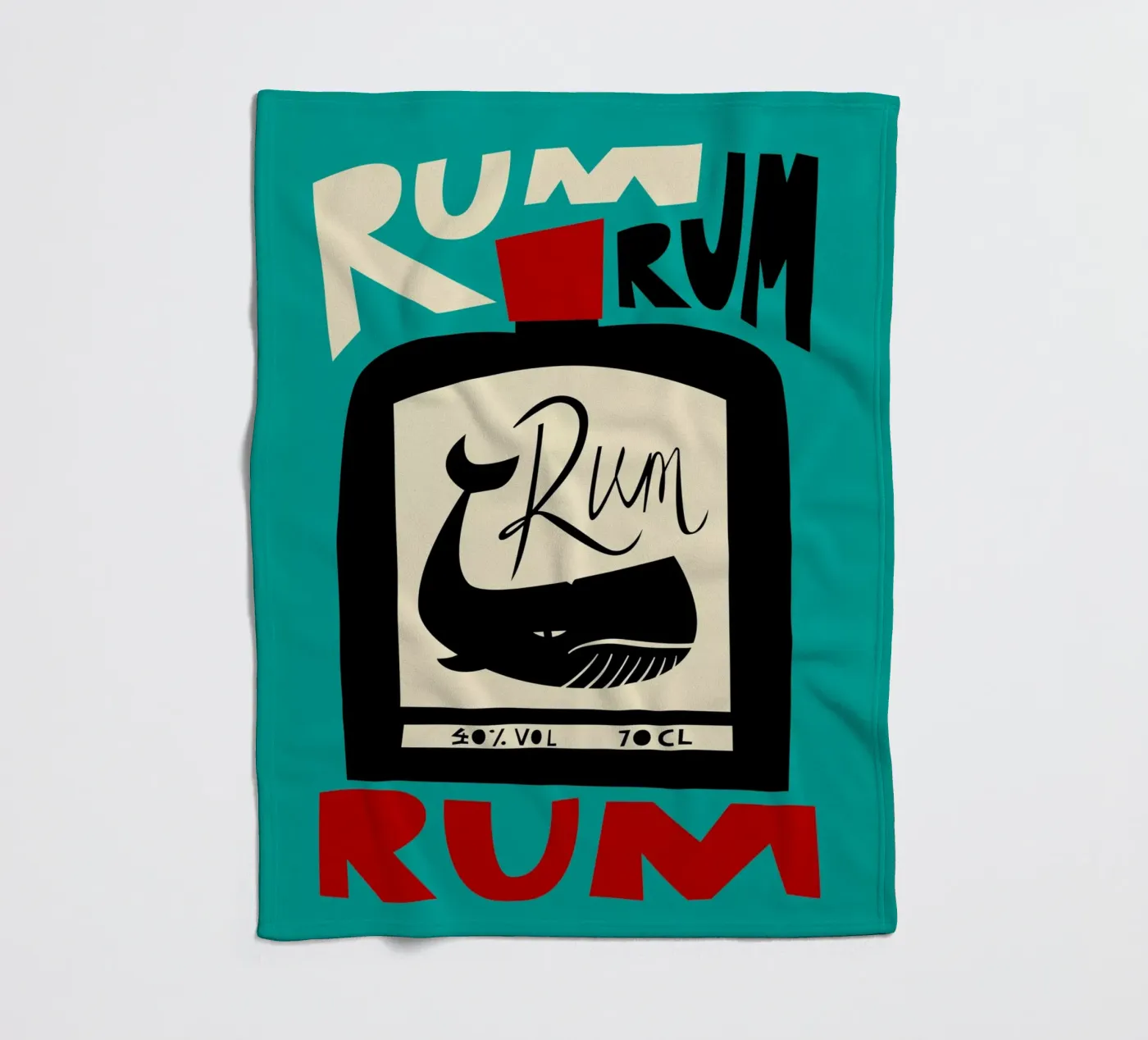 Rhum plaid polaire de Fox & Velvet
