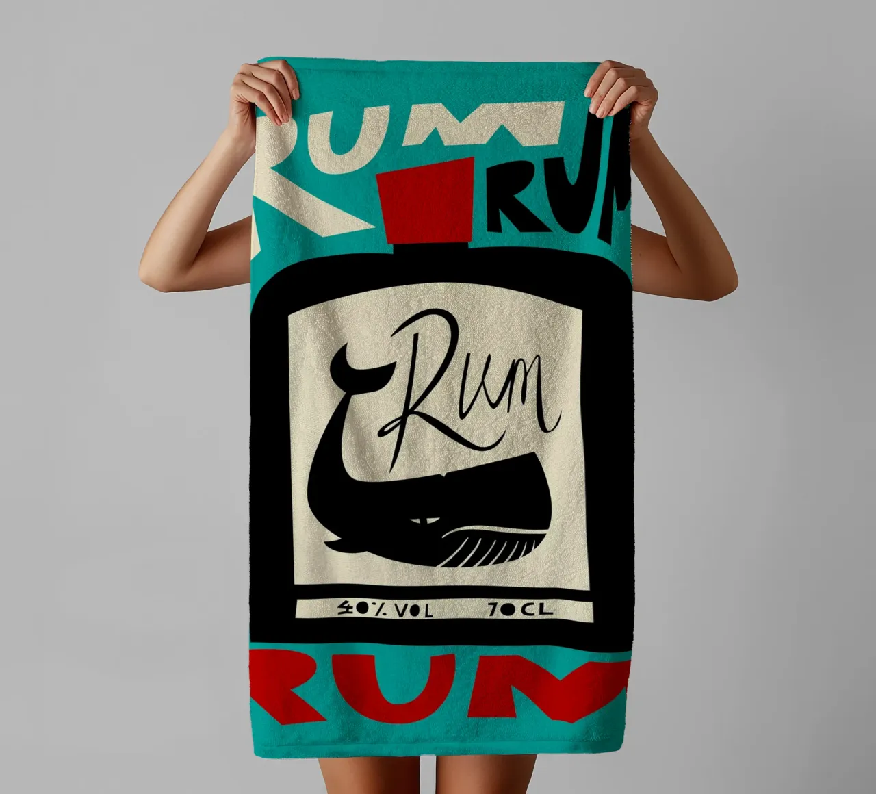 Rum asciugamano da bagno da Fox & Velvet