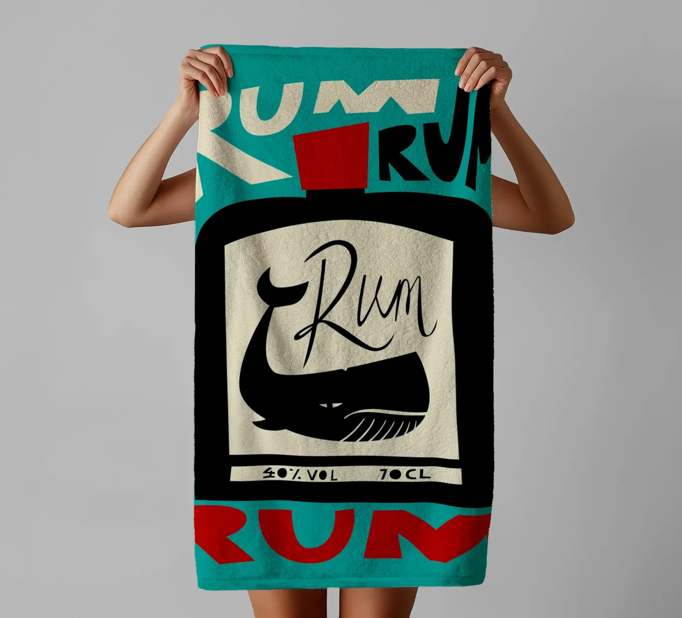 Rum asciugamano da bagno da Fox & Velvet