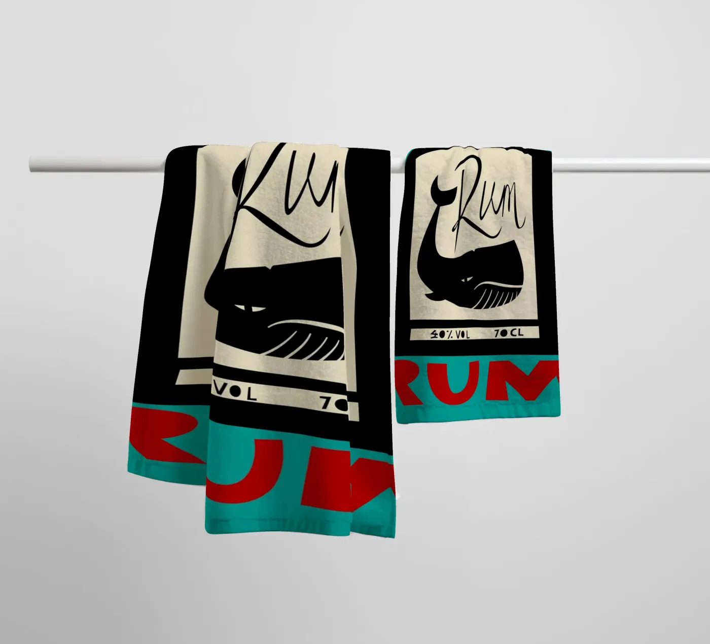 Rum serviette de bain de Fox & Velvet