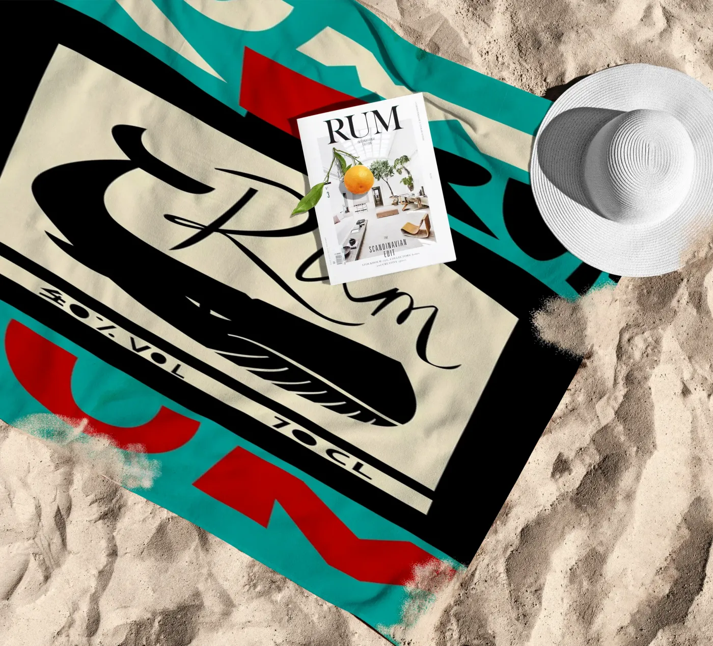 Rum strandhanddoek van Fox & Velvet