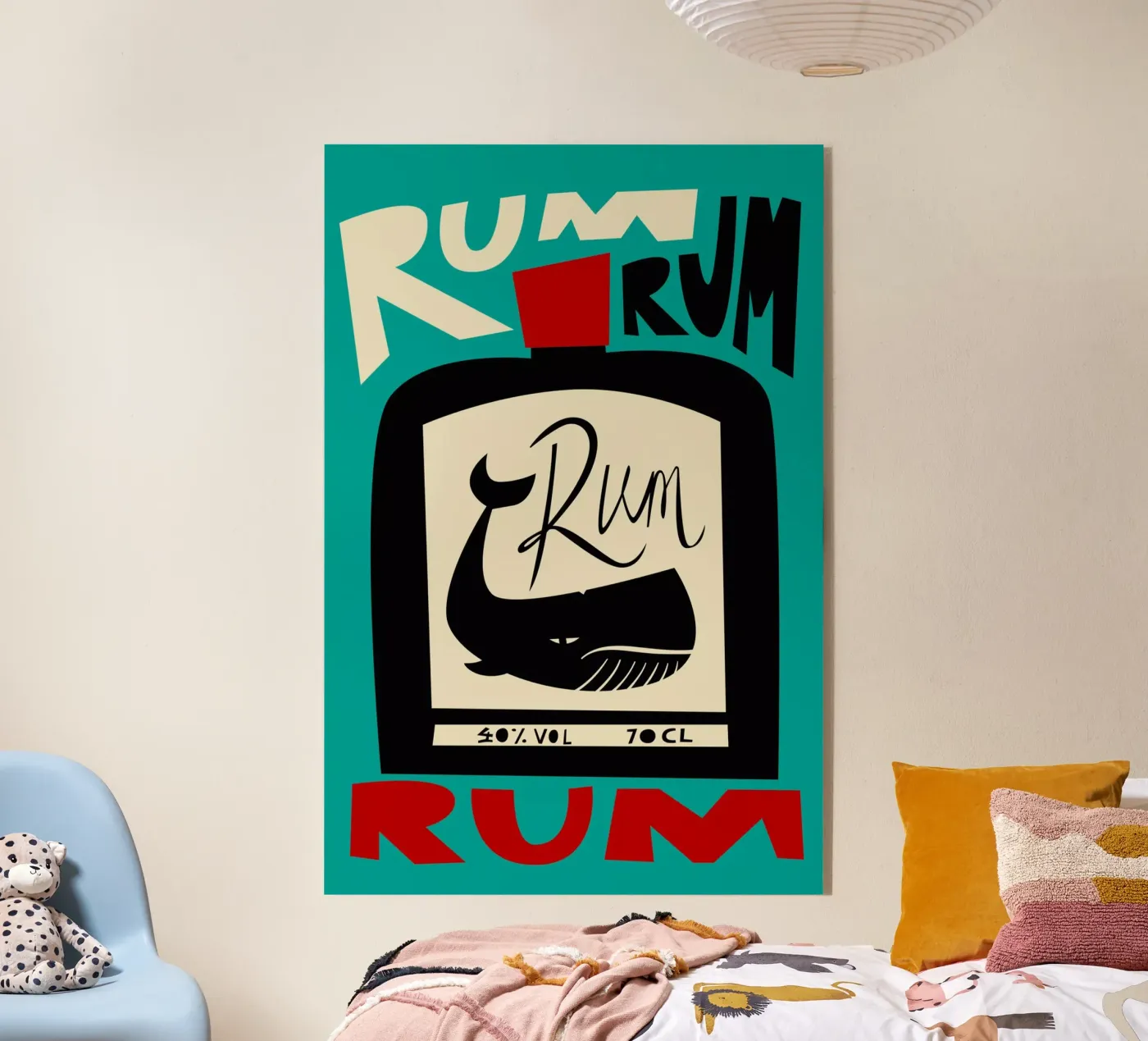 Rum Acryl-Glas von Fox & Velvet