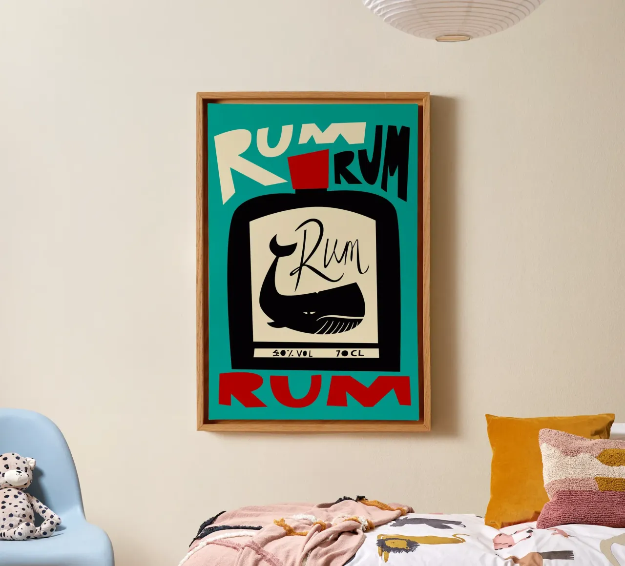 Rum tela con Cornice a cassetta da Fox & Velvet
