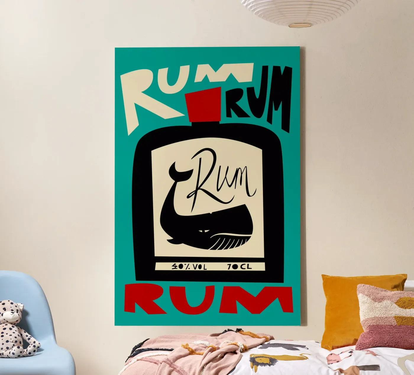 Rum Leinwand von Fox & Velvet