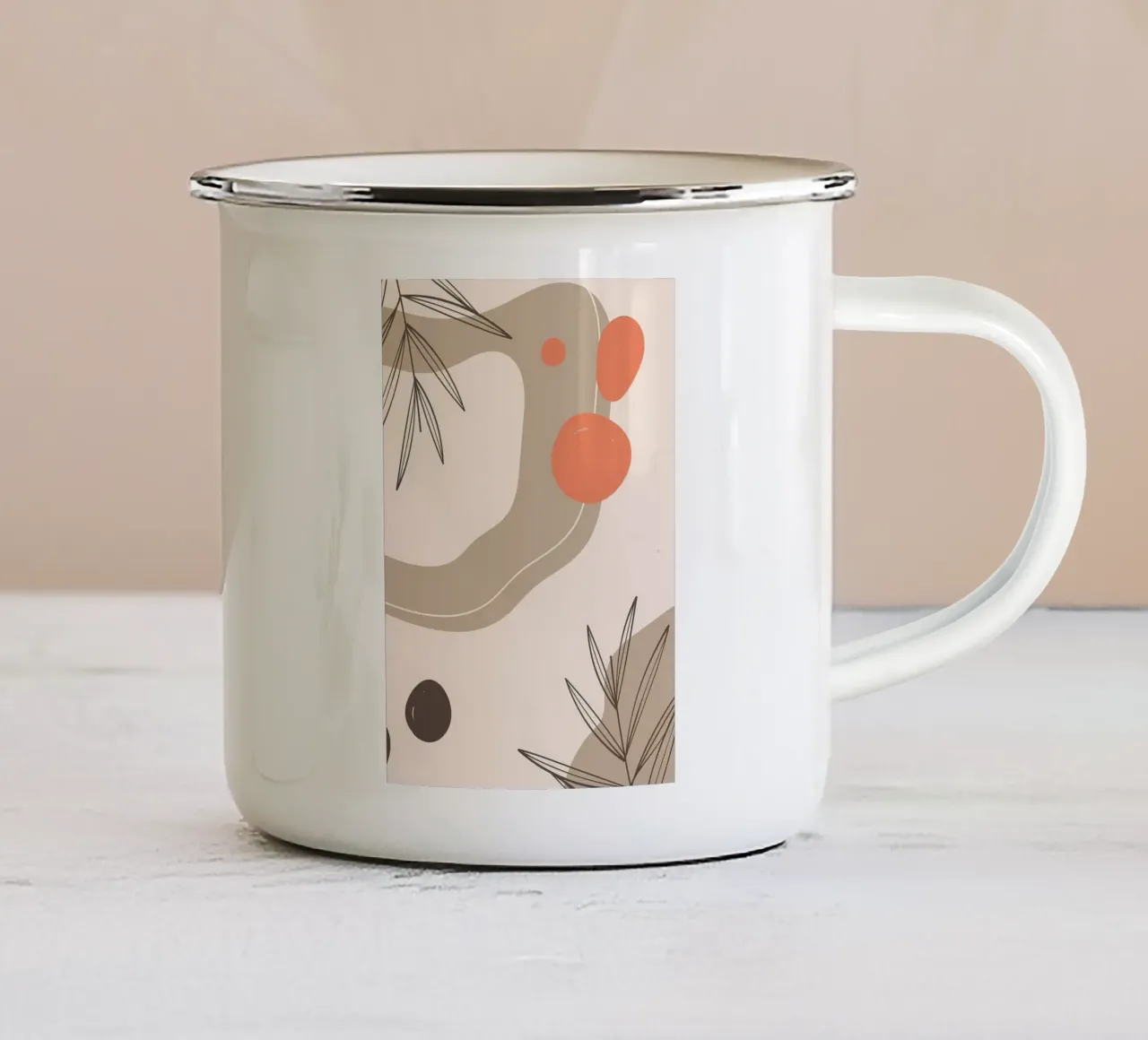 Poster tazza in smalto da Rebecca Clark Wyrick