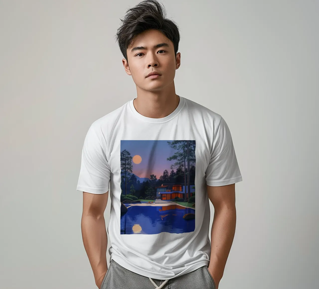 Luna piena Nagai t-shirt da Perdana shop
