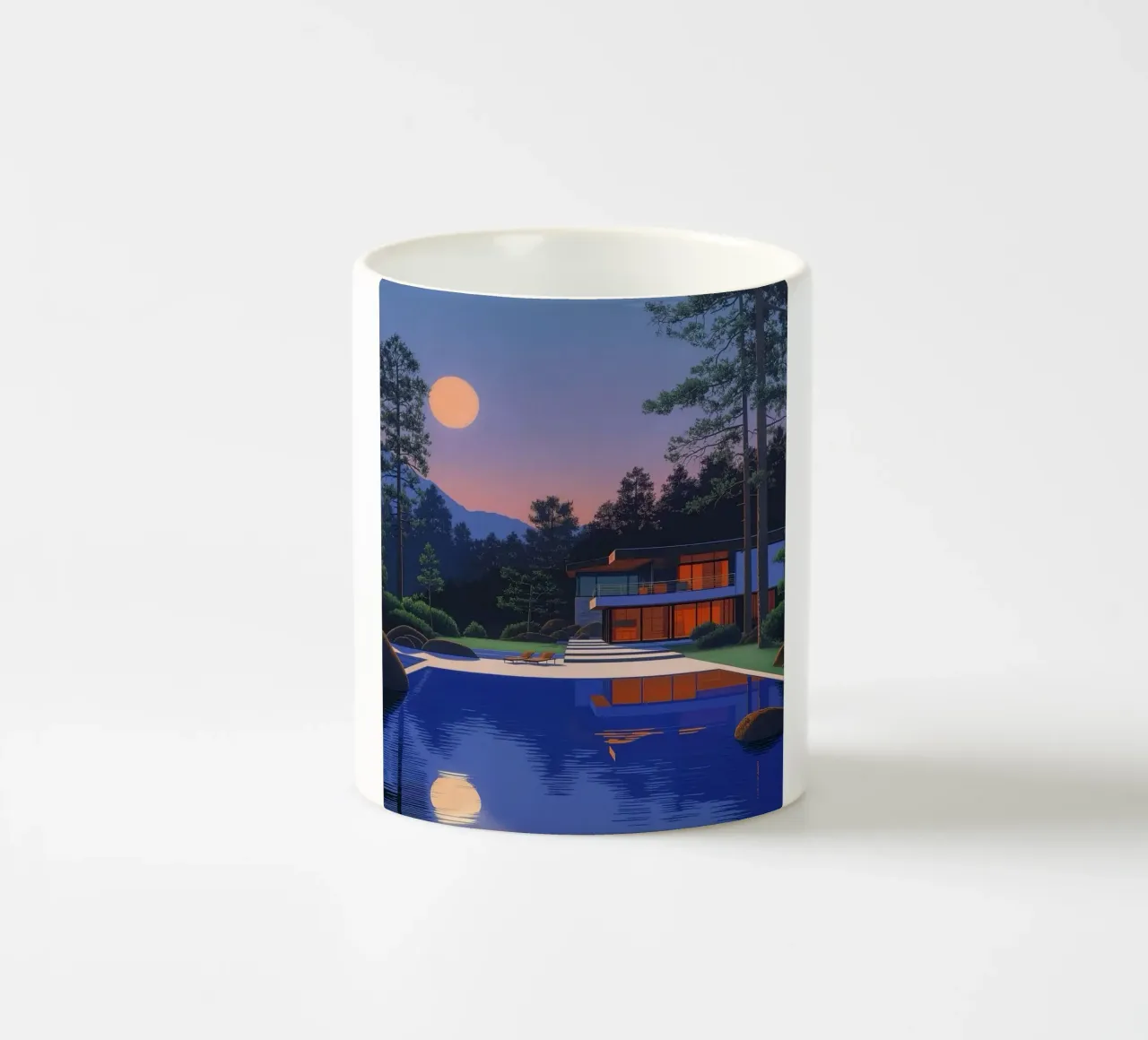 Luna piena Nagai tazza in ceramica da Perdana shop