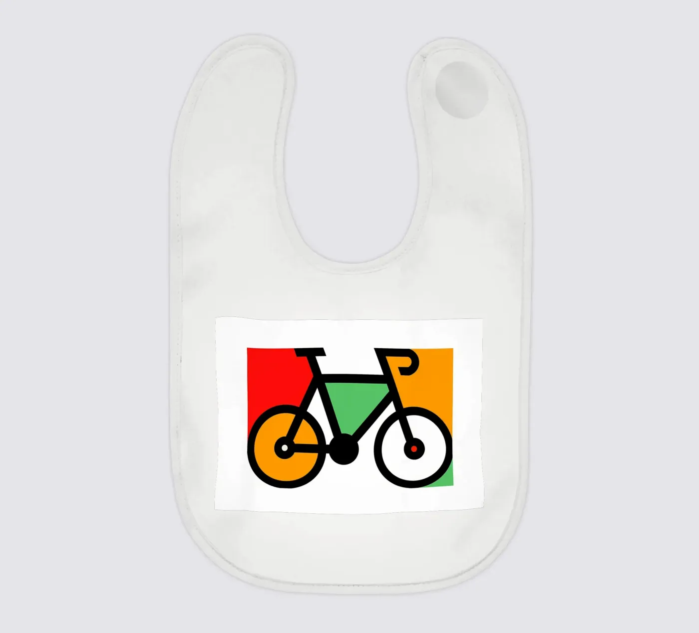 Bicycle baby bib by Albert S Jacob